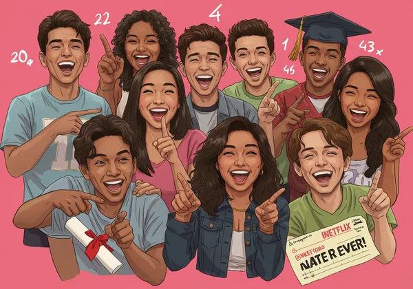 朋友们玩「Never Have I Ever」游戏，融入Netflix剧集元素