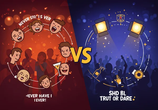 Two games: Never Have I Ever vs Truth or Dare comparison