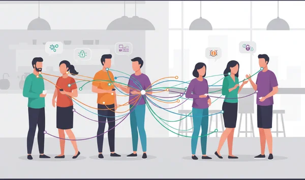 Visualizing social networks in a group